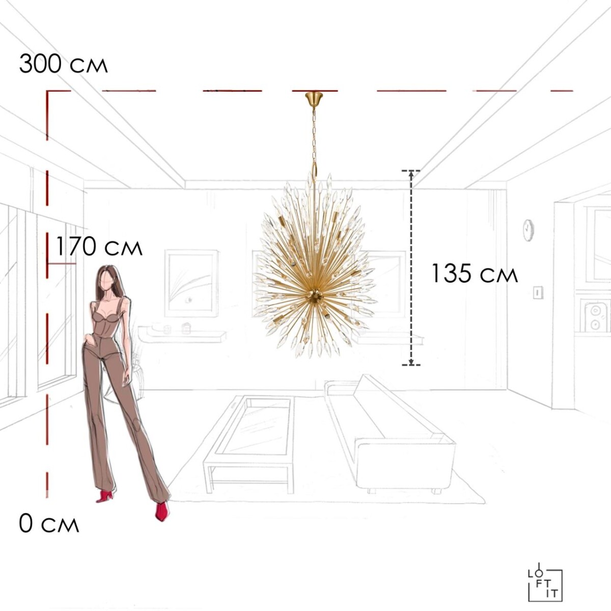 10418/12 Подвесная люстра LOFT IT Splash — изображение 10