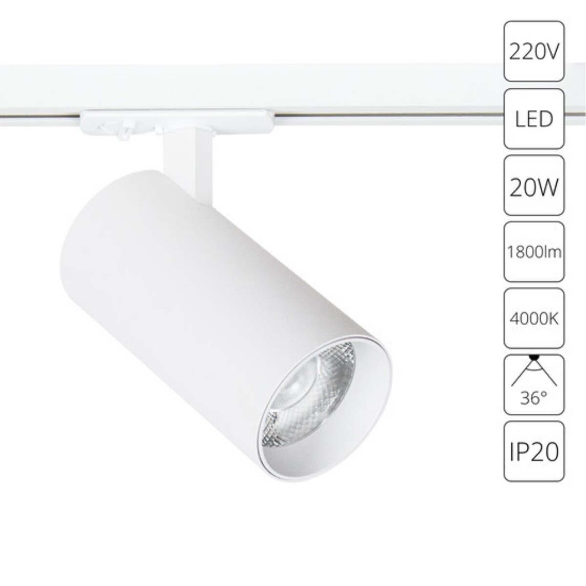 A1947PL-1WH СВЕТИЛЬНИК ПОТОЛОЧНЫЙ BENE 220В 20Вт 1800Лм 4000К 90+ 36° — изображение 1
