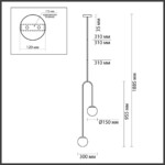 4340/2 L-VISION ODL22 399 черный Потолочный светильник IP20 E14*2 40W AMBI — изображение 2