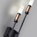 5009/10WL L-VISION ODL24 529 матовый черный/ант.бронза/белый/металл/стекло Бра LED 10W 4000K 540лм CANDEL — изображение 3