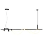 4391/40L HIGHTECH ODL24 301 черный/металл/канат Подвесной св-к с раздельн. вкл IP20 LED 40W 1580Лм 4000K CORDA — изображение 4