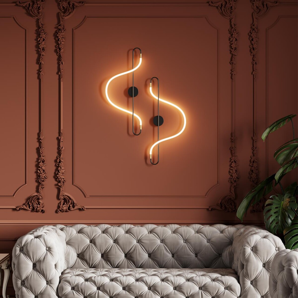 4303/19WL HIGHTECH ODL22 447 черный/античная бронза Настенный светильник IP20 LED 19W 1140Лм 4000K KEYS — изображение 1