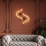 4303/19WL HIGHTECH ODL22 447 черный/античная бронза Настенный светильник IP20 LED 19W 1140Лм 4000K KEYS