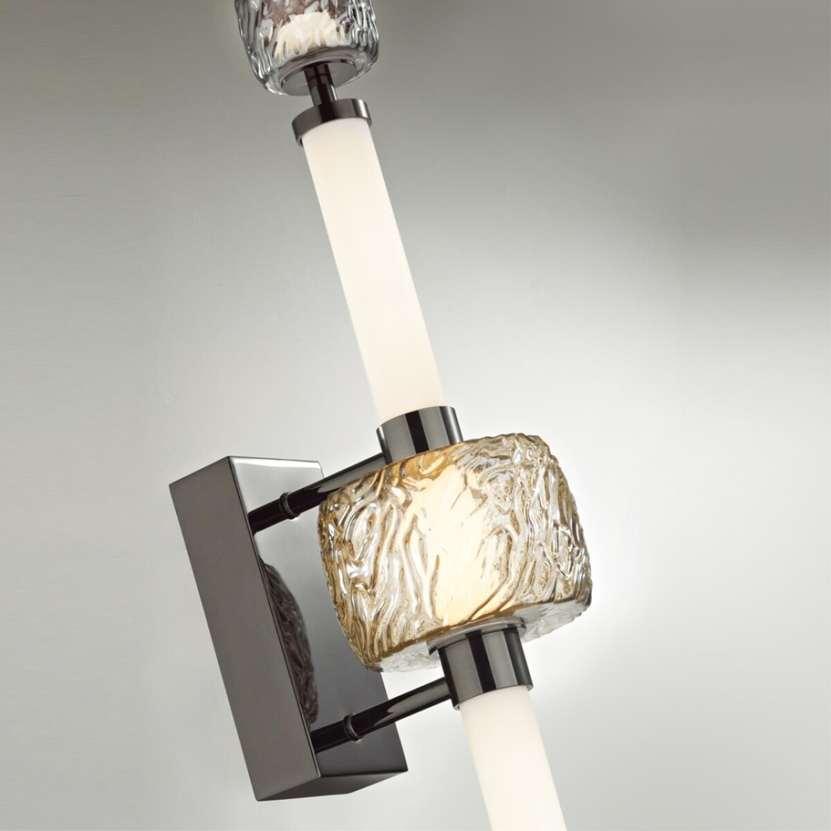 5427/28WL L-VISION ODL_EX24 000 черный хром/белый/дымчатый/коньячный/металл/стекло/акрил Бра LED 28W 3000K KLIFF — изображение 6