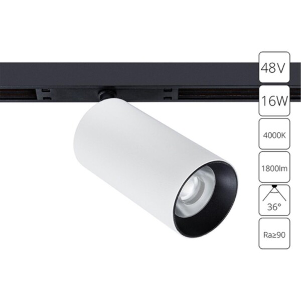 A7262PL-1WH СВЕТИЛЬНИК ПОТОЛОЧНЫЙ OPTIMA 48В 16Вт 1800Лм 4000К 90+ 36°