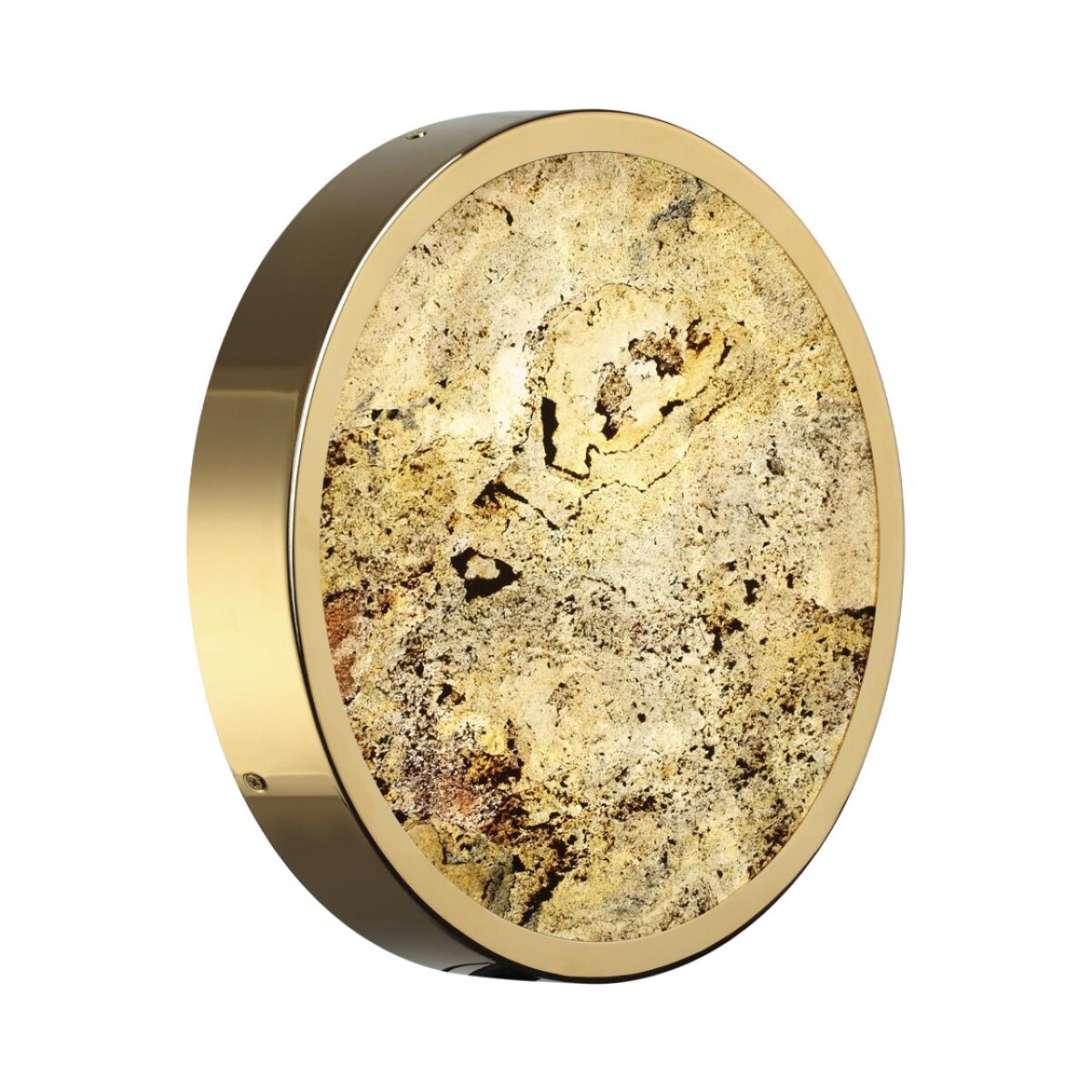 1add21141d9757c4c1bdca81c8da73b5 5079/24L L-VISION ODL24 209 зол./серо-беж./металл/натур.камень/акрил Настенный светильник с переключ.цветов.темпер. LED 24W 3000К/4000K/6000K BERGI — изображение 1