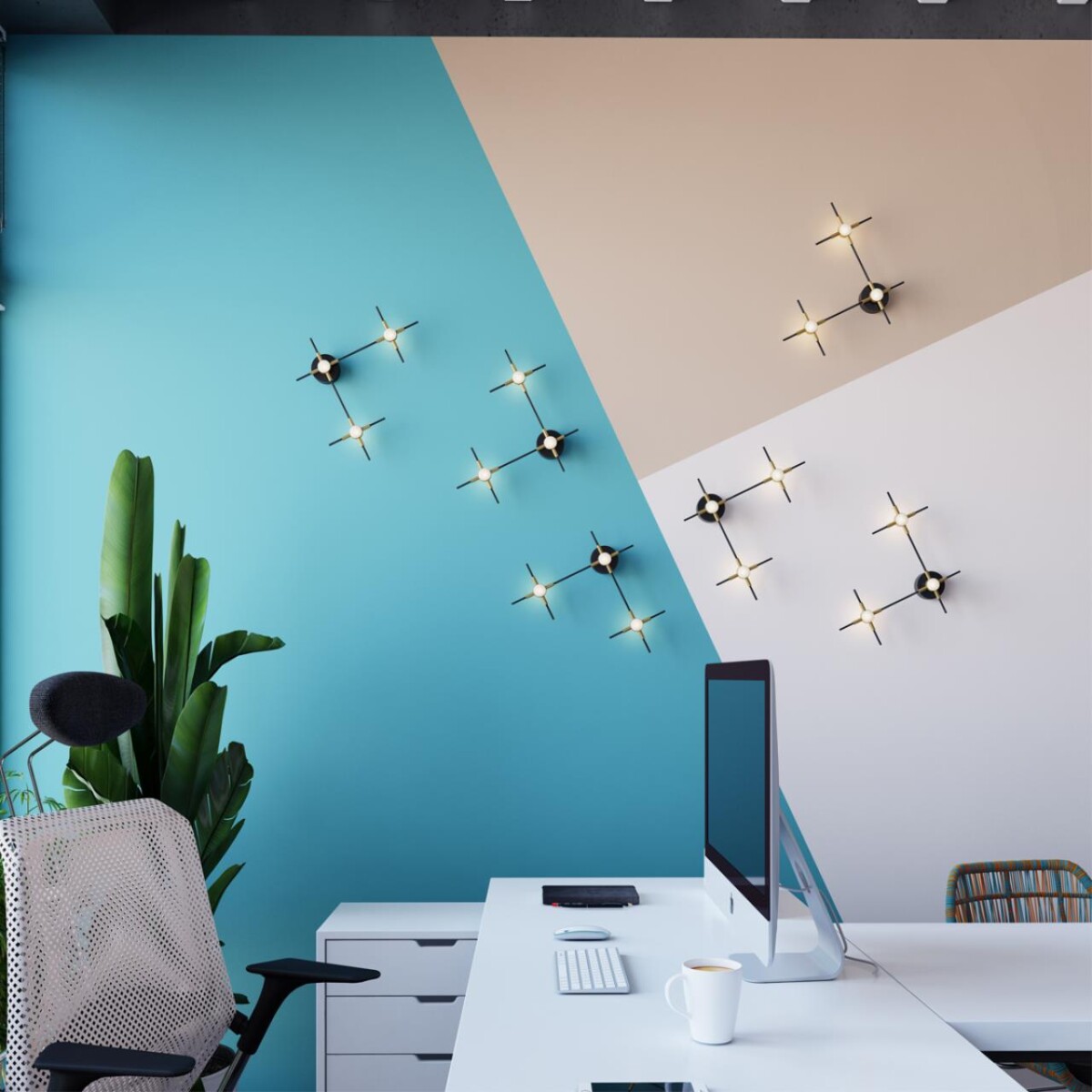 1bb6789e788fde832b6b323a5165673e 3906/9WL L-VISION ODL21 307 черн/золот/металл Настен. cветильник IP20 LED 9WL 720Лм 4000К COSTELLA — изображение 1