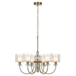 5088/6 CLASSIC ODL25 635 античная бронза/стекло Люстра E14 6*40W SAGA — изображение 3