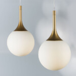 813012 Подвес GLOBO 1х40W E14 золото/белый — изображение 7