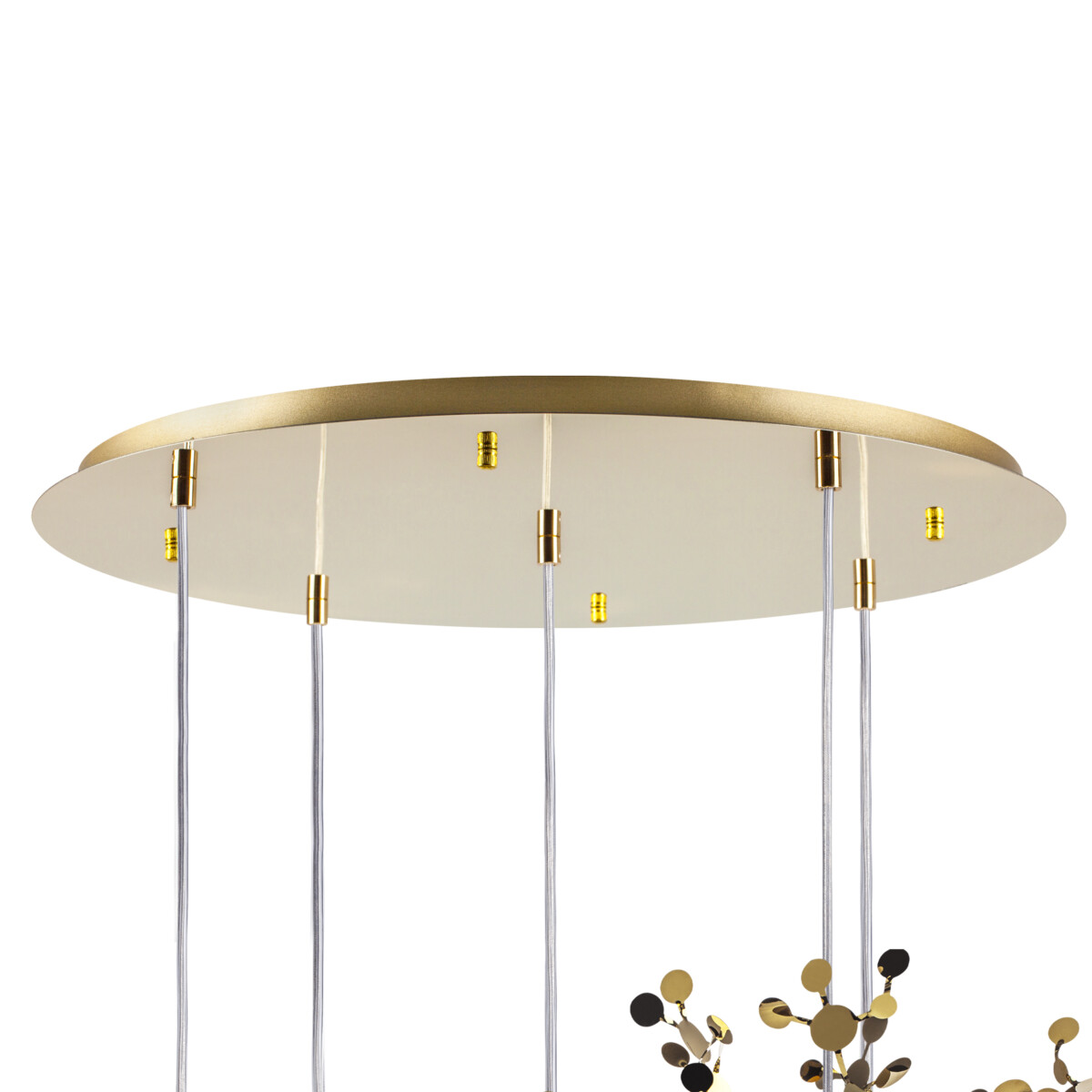 L5PR721132 Подвес пятерной круглый EXTRA 5x3x5W(led) G9  (721132 - 5 + 572152 -1) ЗОЛОТО — изображение 3