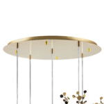 L5PR721132 Подвес пятерной круглый EXTRA 5x3x5W(led) G9  (721132 - 5 + 572152 -1) ЗОЛОТО — изображение 3