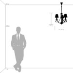 705032 Люстра подвесная RICCIO 3х40W E14 ЗОЛОТО — изображение 2