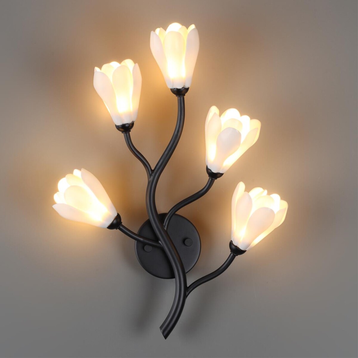 5090/5W MODERN ODL25 553 черный матовый/белый/фарфор Бра G4 LED 5*5W GARDI — изображение 5