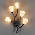 5090/5W MODERN ODL25 553 черный матовый/белый/фарфор Бра G4 LED 5*5W GARDI — изображение 5