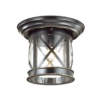 4045/1C NATURE ODL18 701 черный/зол.патина Уличный потолочный светильник IP44 E27 60W 220V SATION — изображение 3