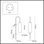 4642/1W PENDANT ODL20 407 золотой/белый Бра E27 60W 220V VOSTI — изображение 2