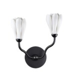 5090/2W MODERN ODL25 553 черный матовый/белый/фарфор Бра G4 LED 2*5W GARDI