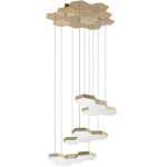 750223 Люстра подвесная FAVO LED-60W 2880LM ЗОЛОТО 4000K