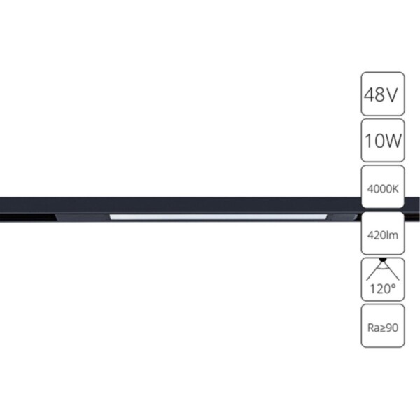 A7263PL-1BK СВЕТИЛЬНИК ПОТОЛОЧНЫЙ OPTIMA 48В 10Вт 420Лм 4000К 90+ 120°