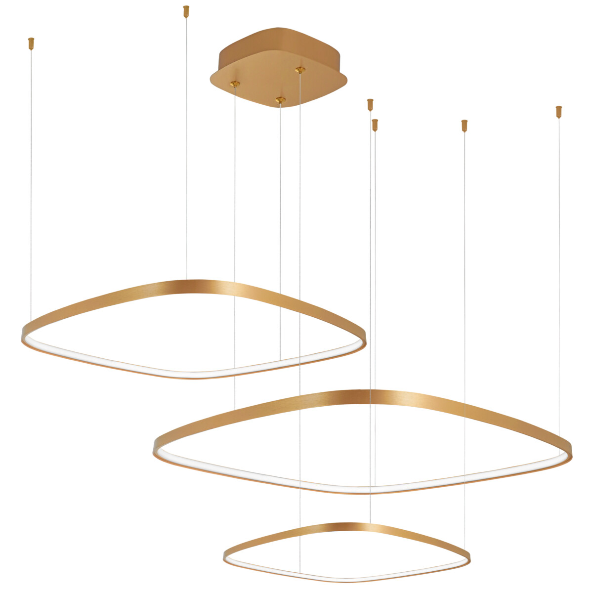 749223 Люстра SATURNO LED 70W 3150LM ЗОЛОТО 3000K IP20 — изображение 1