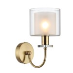 5088/1W CLASSIC ODL25 635 античная бронза/стекло Бра E14 1*40W SAGA — изображение 3