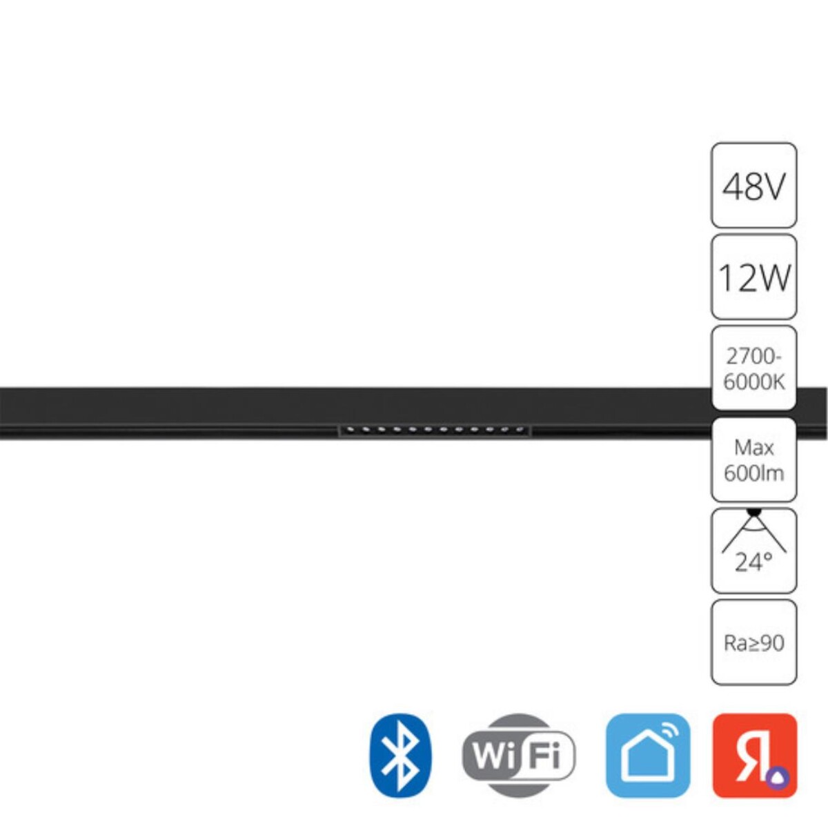A5744PL-1BK СВЕТИЛЬНИК ПОТОЛОЧНЫЙ EXPERT 48В 12Вт макс 600Лм 2700-6000К 90+ 24° smart — изображение 1