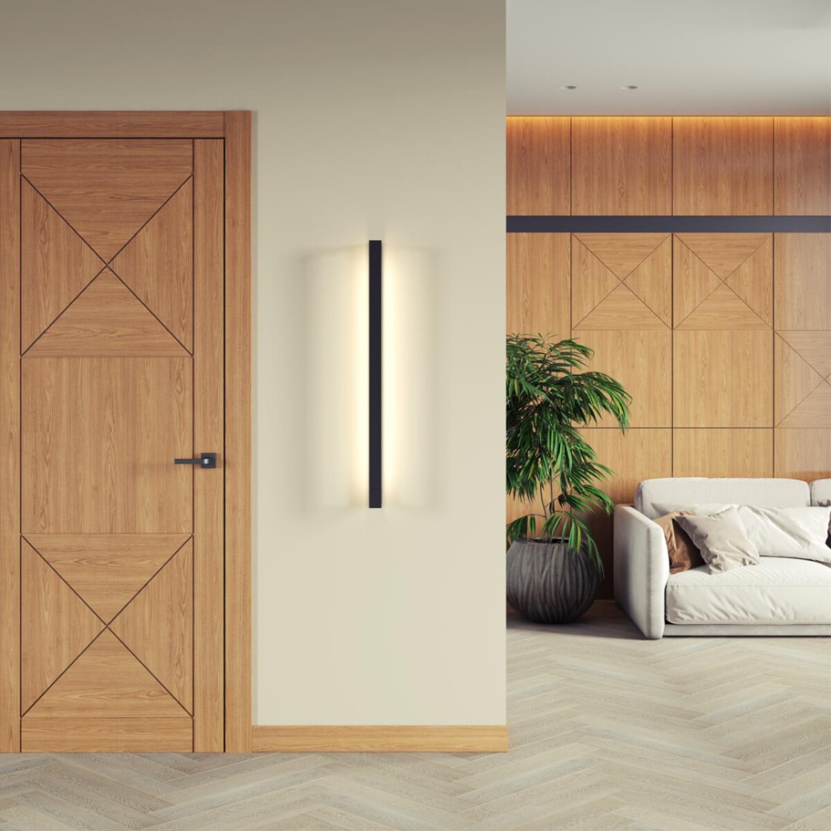 3888/24WB HIGHTECH ODL22 495 черный/металл Настенный поворотный светильник IP44 LED 24W 2430Лм 4000K ARNO — изображение 1