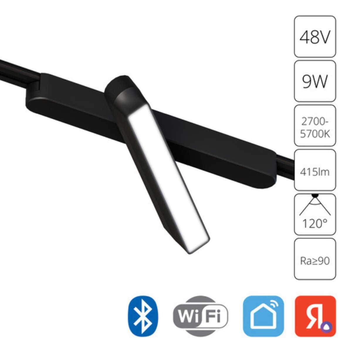 A2960PL-1BK СВЕТИЛЬНИК ПОТОЛОЧНЫЙ RAPID 48В 9Вт макс 416лм 2700-5700К 90+ 120° smart — изображение 1