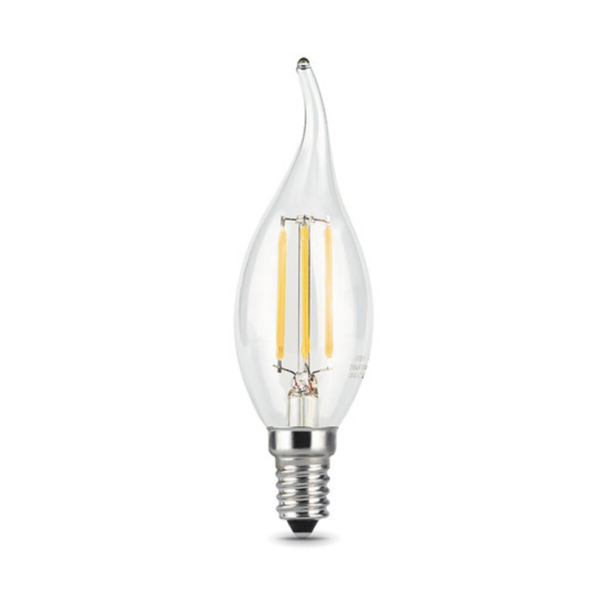 104801207 Лампа Gauss LED Filament Свеча на ветру E14 7W 580lm 4100К 1/10/50 — изображение 2