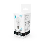 23229 Лампа Gauss LED Elementary A60 20W E27 1600lm 4100K 1/10/50 — изображение 3