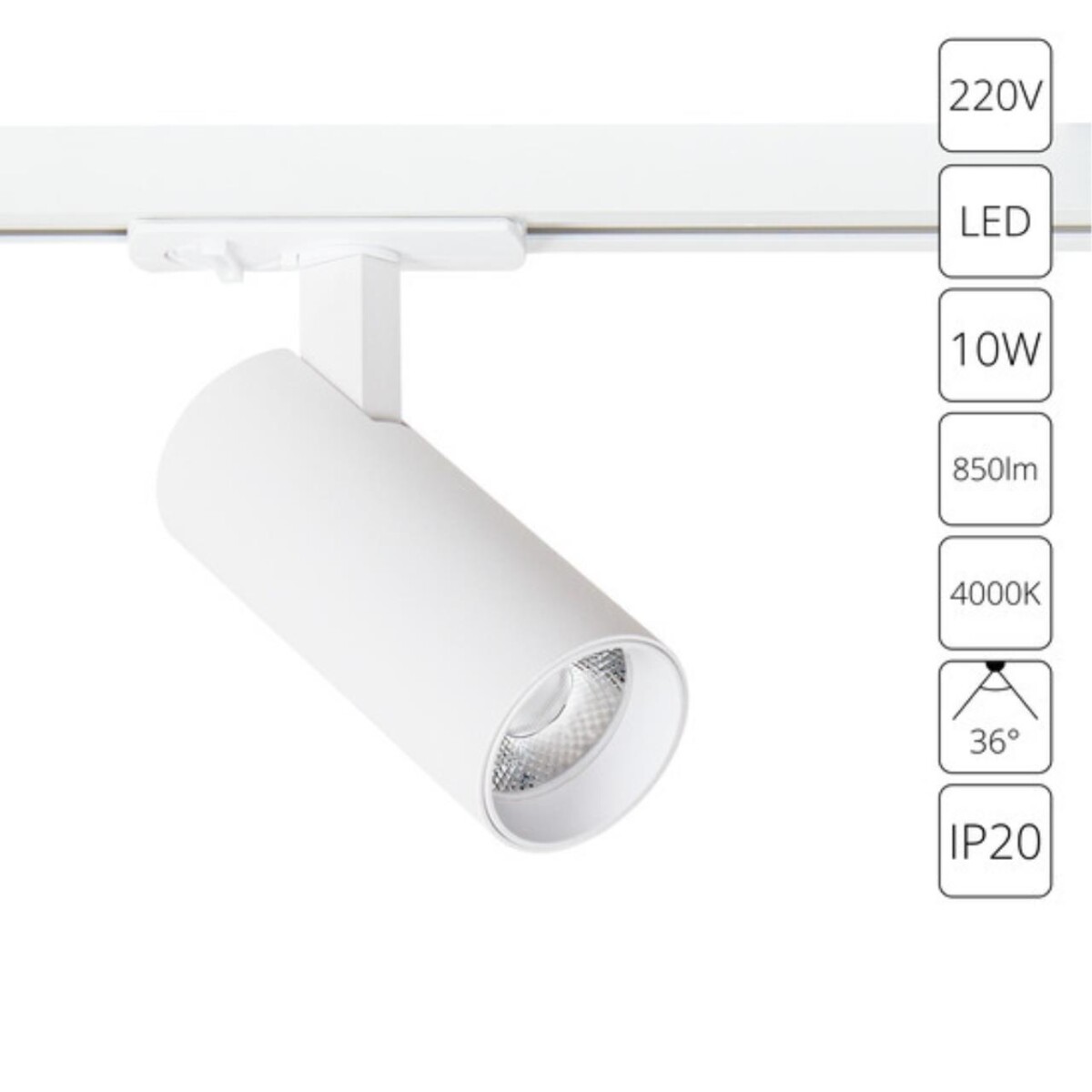 A1945PL-1WH СВЕТИЛЬНИК ПОТОЛОЧНЫЙ BENE 220В 10Вт 850Лм 4000К 90+ 36° — изображение 1
