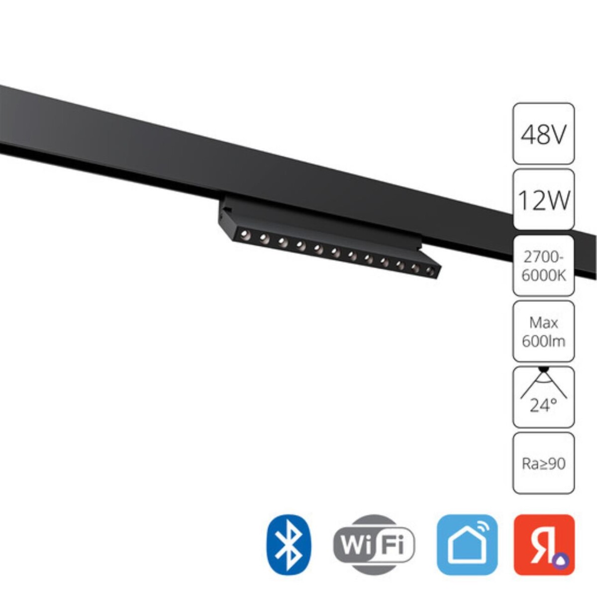 3f3b1d9d5c84fc4129d5bfa0a408aa7f A5746PL-1BK СВЕТИЛЬНИК ПОТОЛОЧНЫЙ EXPERT 48В 12Вт макс 600Лм 2700-6000К 90+ 24° smart — изображение 1