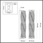 4999/15WL HALL ODL23 623 золотой/прозрачный/металл/хрусталь Бра LED 15W 4000K STRAZA