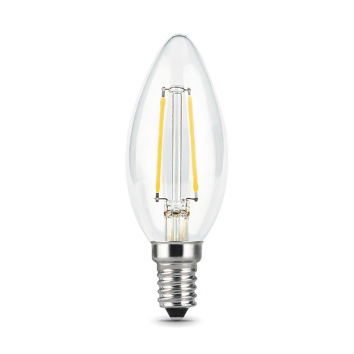 103801109 Лампа Gauss LED Filament Свеча E14 9W 680lm 2700К 1/10/50 — изображение 2