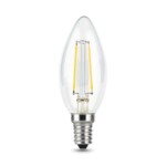 103801109 Лампа Gauss LED Filament Свеча E14 9W 680lm 2700К 1/10/50 — изображение 2