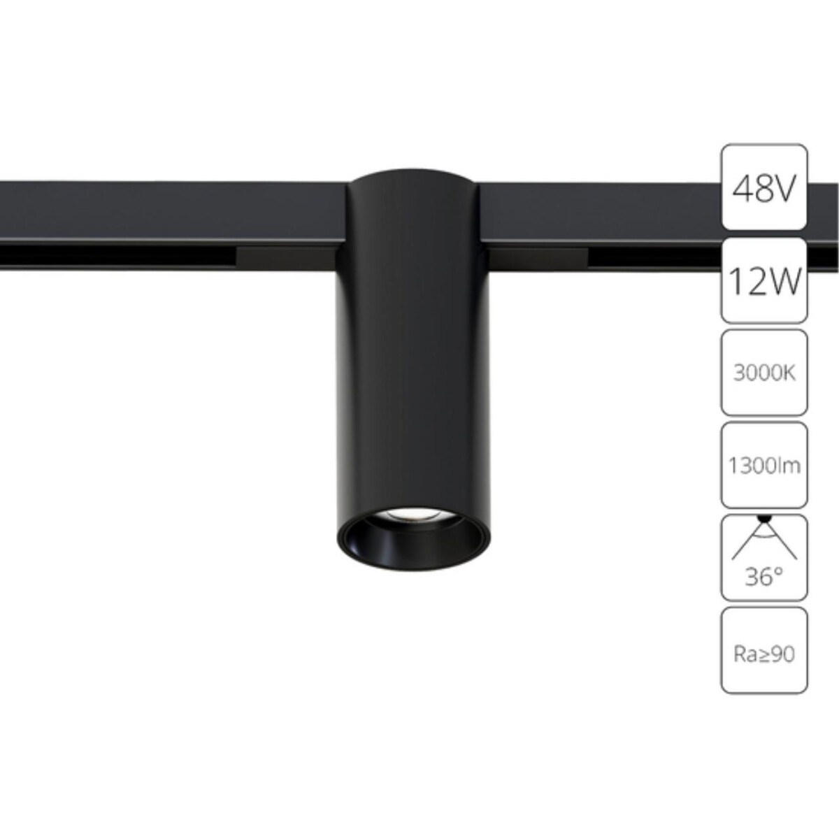 A7290PL-1BK СВЕТИЛЬНИК ПОТОЛОЧНЫЙ OPTIMA 48В 12Вт 1300Лм 3000К 90+ 36° — изображение 1
