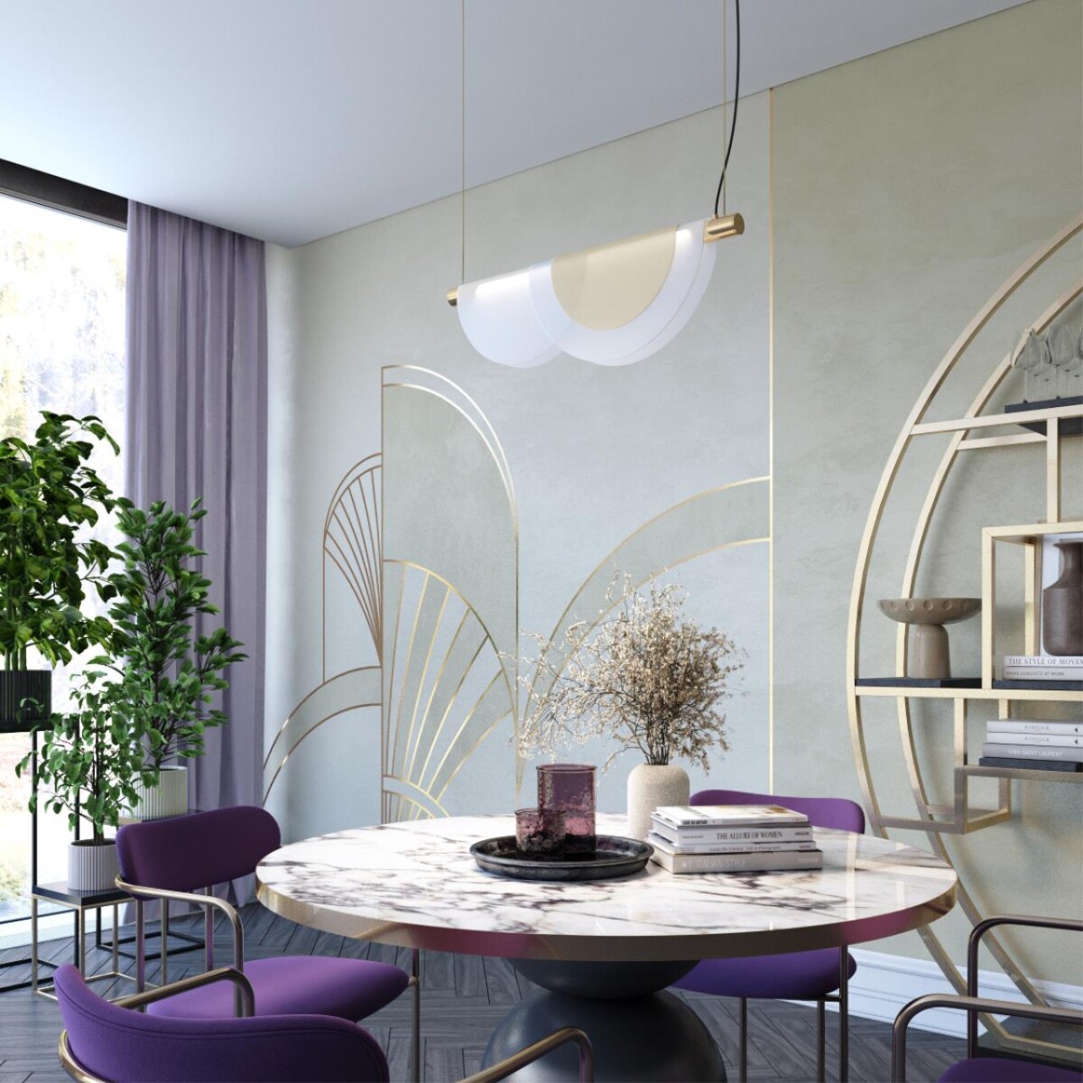 4358/20L MIDCENT ODL23 000 античная бронза/акрил белый матовый/янтарный Подвесной св-к IP20 LED 20W 1208Лм 3000K COLLE — изображение 2