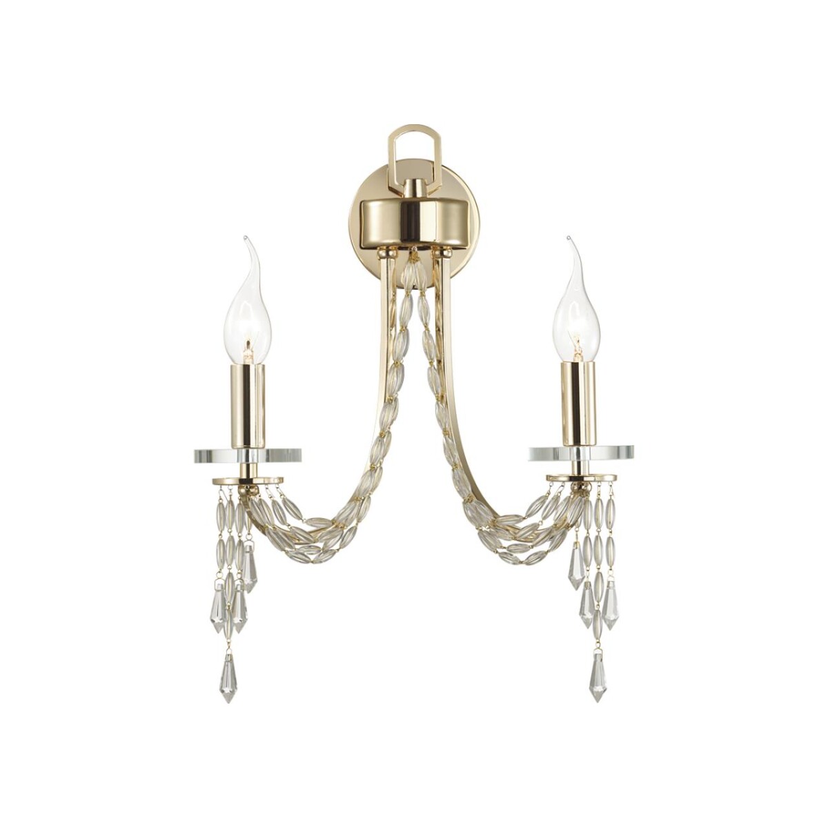 5063/2W CLASSIC ODL24 625 золото/прозрачный/металл/хрусталь Бра E14 2*40W CAPEL — изображение 2