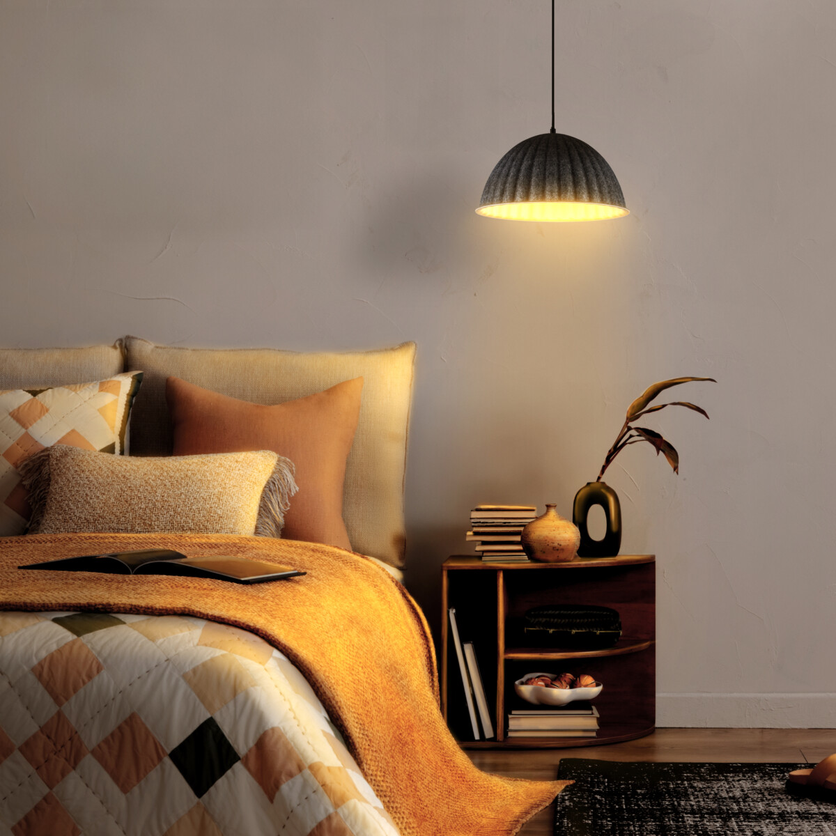 799357 Люстра FENICIA 1х12W (led) E27 ЧЕРНЫЙ/СЕРЫЙ — изображение 2