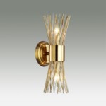 4839/2W HALL ODL21 420 золото/металл/стекло Бра E14 2*40W ORTA — изображение 4