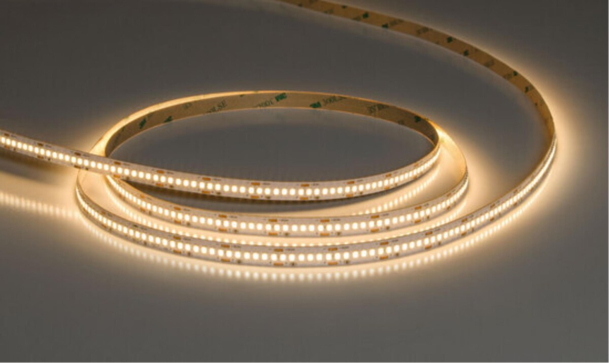 A2424010-01-3K Светодиодная лента 24В 19,2Вт/м 1800Лм/м 3000К 90+ 10мм SMD2835 240шт/м 5м IP20 — изображение 4