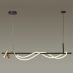 4397/30L HIGHTECH ODL23 301 черный/античная бронза/металл/канат Подвесной св-к с раздельн. вкл IP20 LED 30W 1200Лм 3000K CORDA — изображение 3