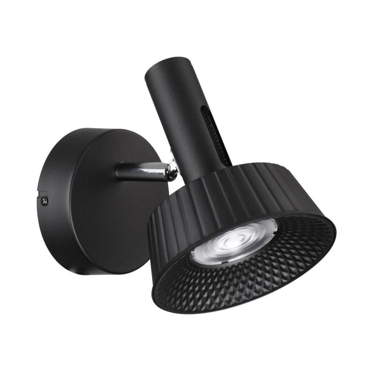 6643/7WL HIGHTECH ODL24 000 черный/металл/акрил Настенный светильник (выкл на корпусе) IP20 LED 10W 3000K 220V MALI — изображение 1