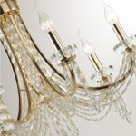 5063/6 CLASSIC ODL24 625 золото/прозрачный/металл/хрусталь Люстра E14 6*40W CAPEL — изображение 5