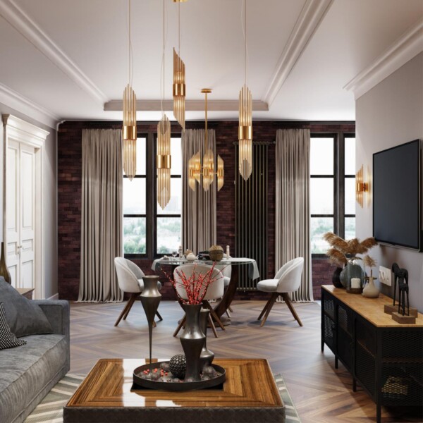 4847/2W HALL ODL21 420 золото/металл/стекло Бра G9 2*40W FLAMBI