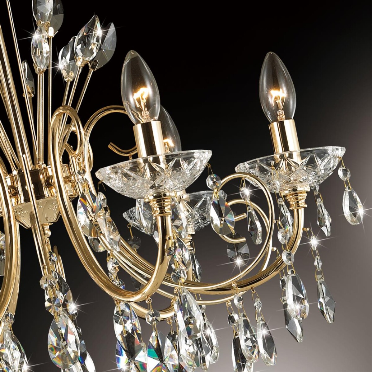 4977/6 HALL ODL23 627 золотой/хрусталь Люстра E14 6*40W VERSIA — изображение 5