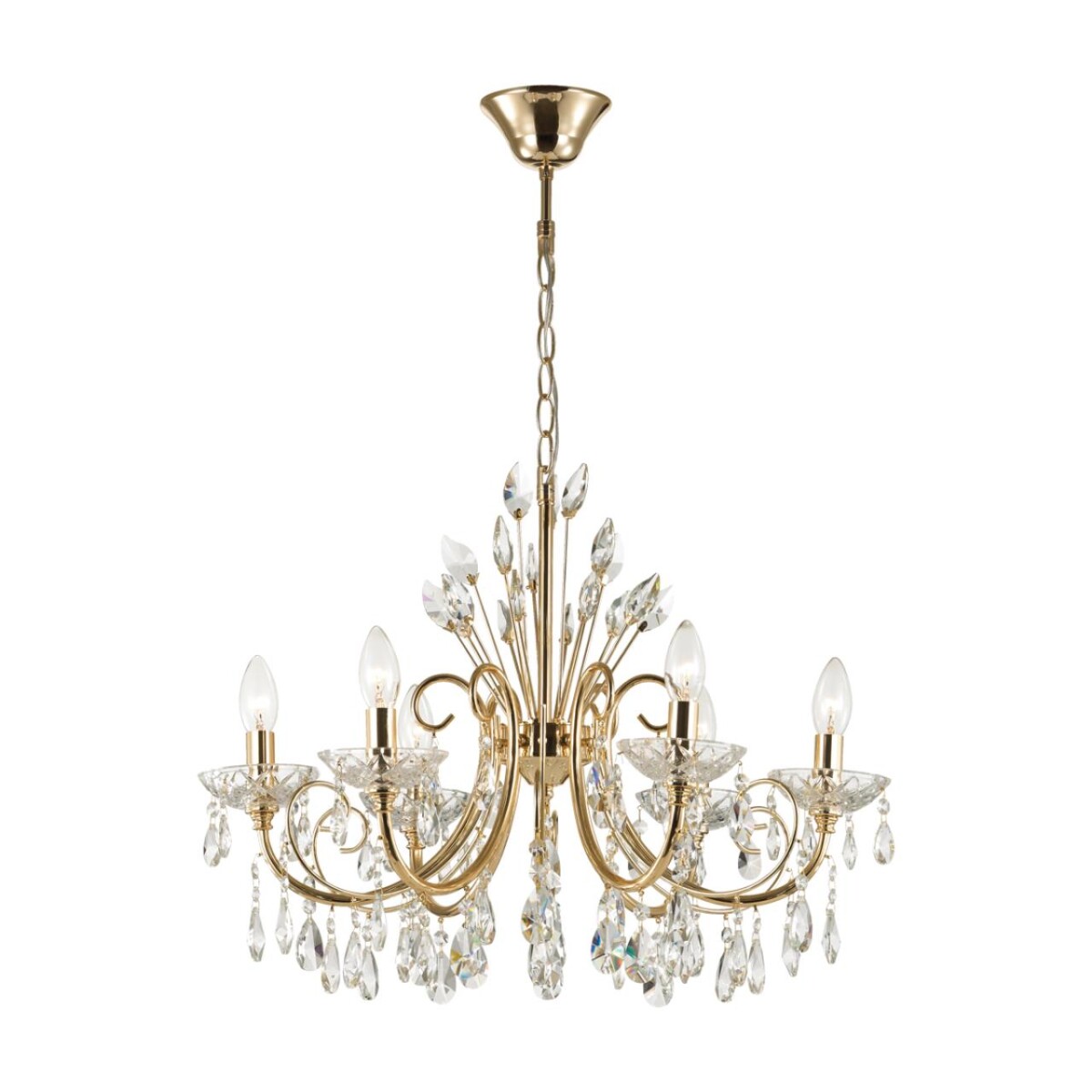 4977/6 HALL ODL23 627 золотой/хрусталь Люстра E14 6*40W VERSIA — изображение 3