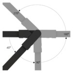 A613806R КОННЕКТОР С ИЗМЕНЯЕМЫМ УГЛОМ ДЛЯ ШИНОПРОВОДА (ТРЕКА) RAPID — изображение 2
