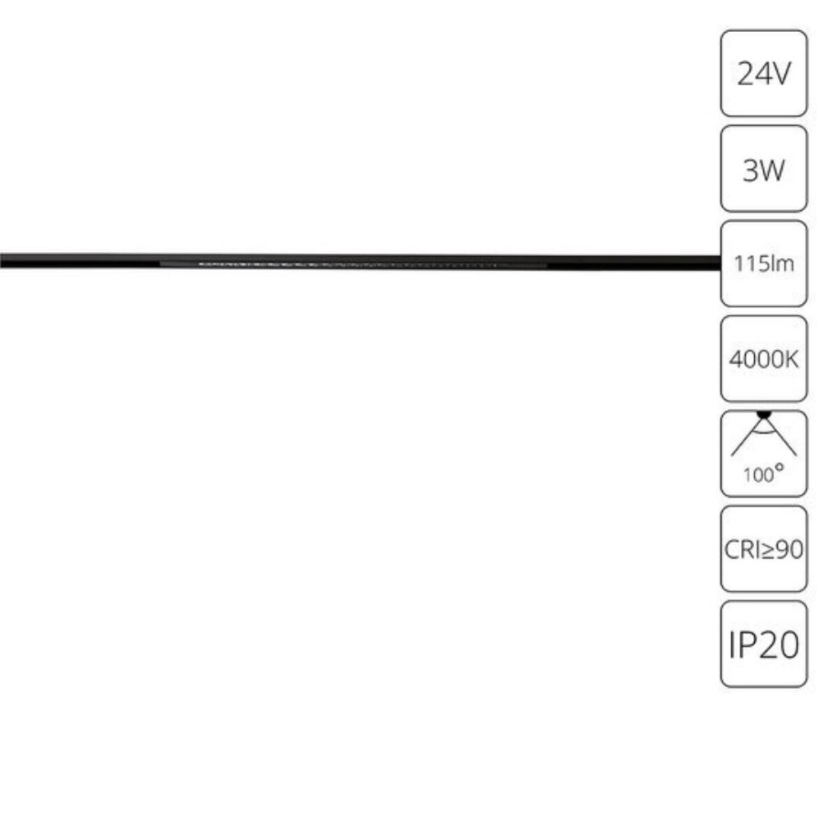 5104102981a53065cd2a802fff34b820 A6229PL-1BK СВЕТИЛЬНИК ТРЕКОВЫЙ ДЛЯ МАГНИТНОГО ШИНОПРОВОДА PRESTO 24В 3Вт 115лм 4000К 90+ 100° — изображение 1