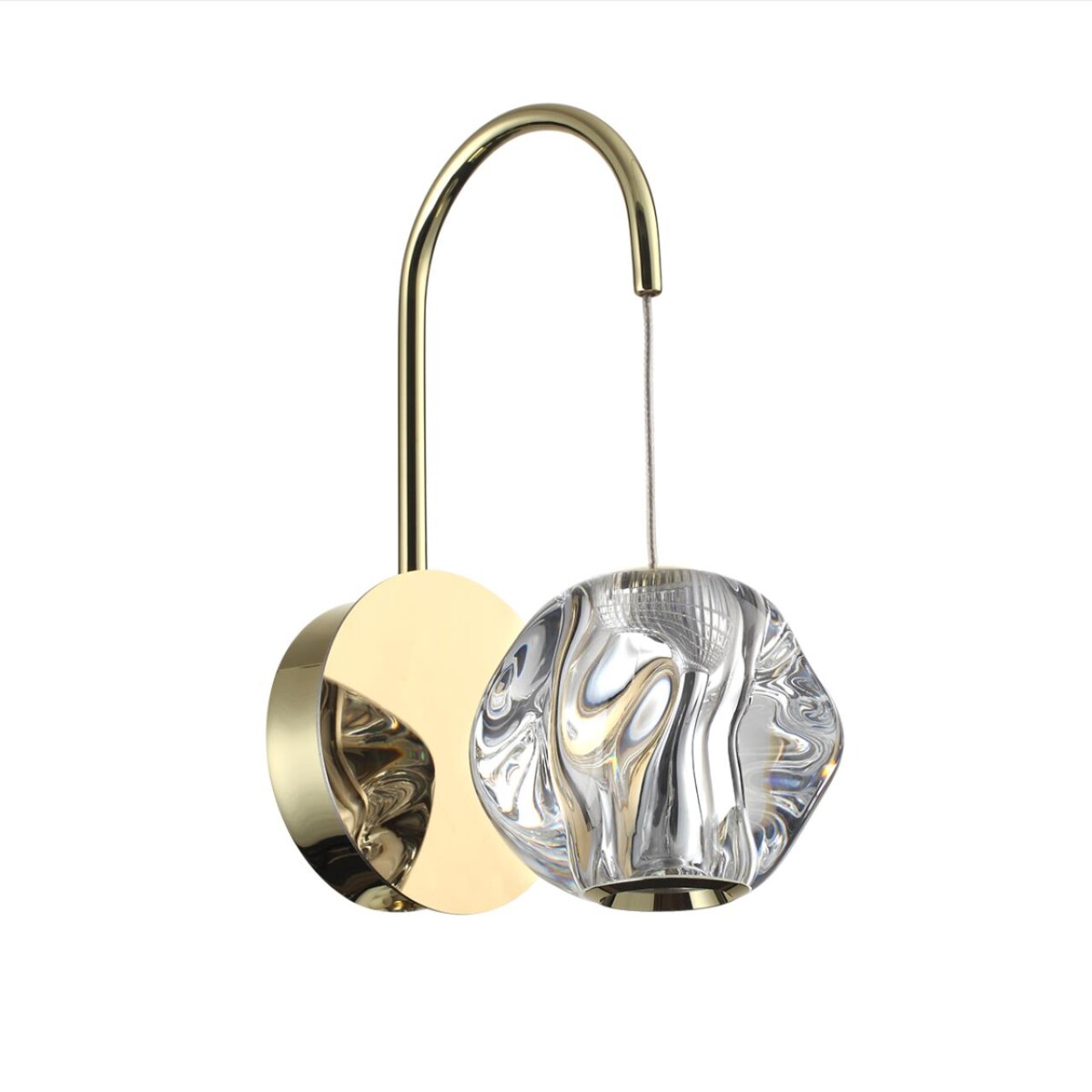 5138b537c1aee9366e0d73c5332e3cc7 5085/5WL L-VISION ODL25 563 золото/прозрачный/металл/акрил Бра LED 5W 4000K 240Лм JEMSTONE — изображение 1